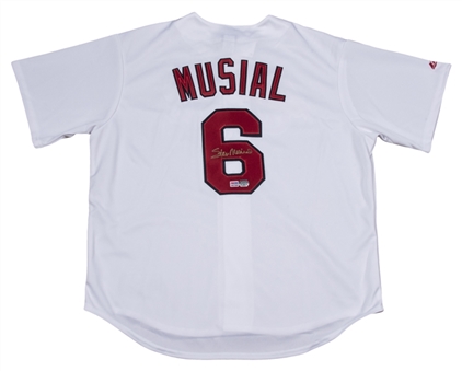 Stan Musial Signed St. Louis Cardinals Replica Jersey (PSA/DNA)